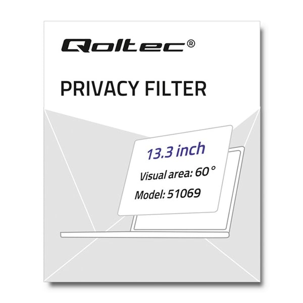 Qoltec-tietosuojasuodin MacBook Pro Touch Bar 13,3":lle (2016-2018) | Silmäsuojat