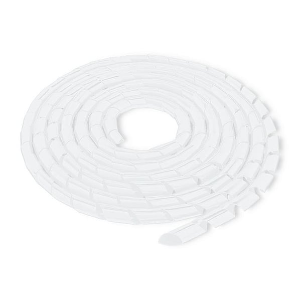 Qoltec kabelorganiserare 6mm 10m vit och transparent Qoltec kabelorganiserare 6mm 10m vit och transparent