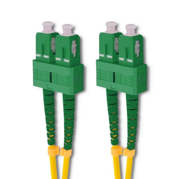 Qoltec SC/APC fiberoptisk patchkabel singelmod 9/125 G652D duplex 2m