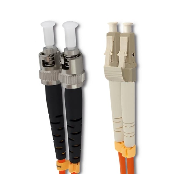 Qoltec fiberoptisk patchkabel LC/UPC - ST/UPC multiläge 50/125 OM2 duplex 2m