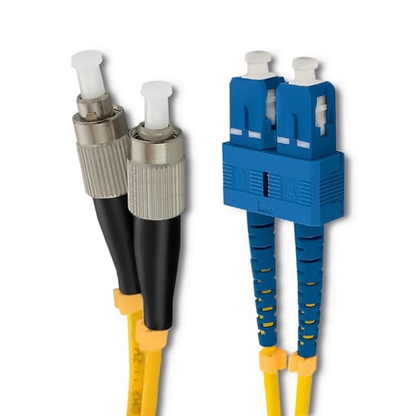 Qoltec fiberoptisk patchkabel SC/UPC - FC/UPC singlemode 9/125 G652D duplex 5m