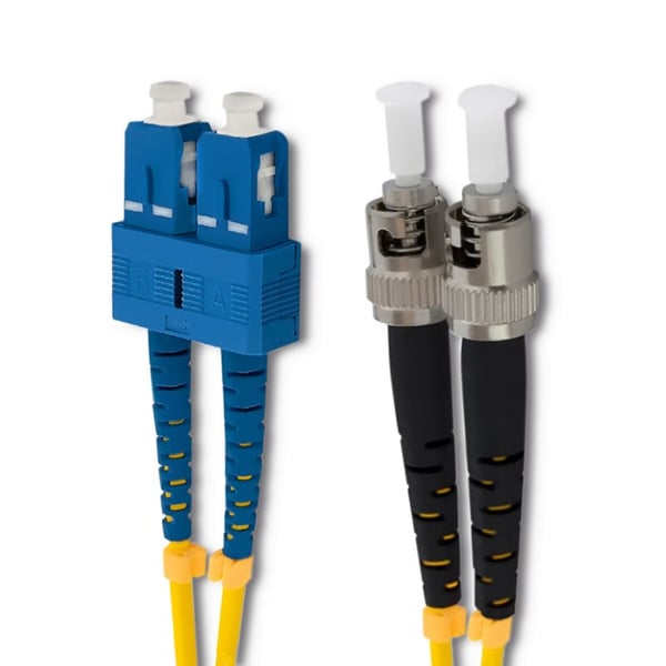 Qoltec SC/UPC-ST/UPC fiberoptisk patchkabel singelmod 9/125 G652D duplex 2m
