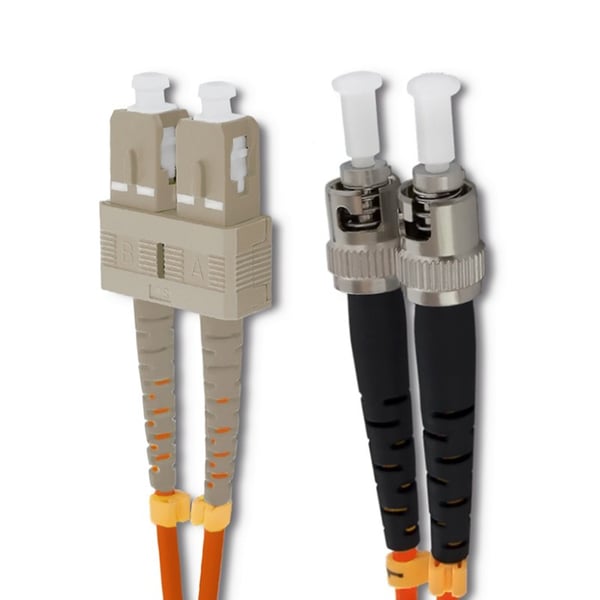 Qoltec SC/UPC - ST/UPC fiberoptisk patchkabel multiläge 50/125 OM2 duplex 1 m