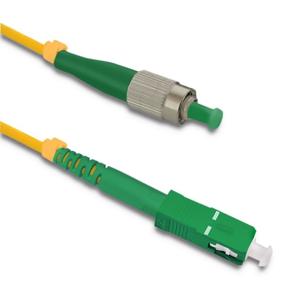 Qoltec fiberoptisk patchkabel FC/APC - SC/APC singelmod 9/125 G652D simplex 15m