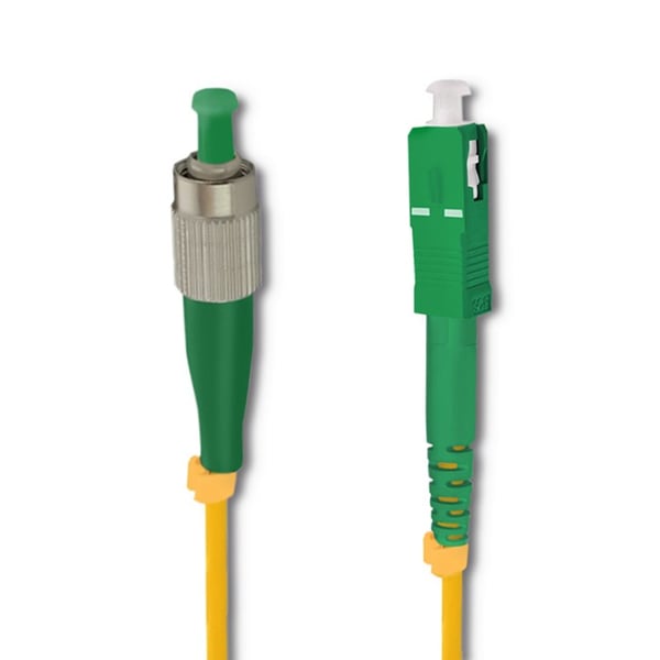 Qoltec fiberoptisk patchkabel FC/APC - SC/APC singelmod 9/125 G652D simplex 15m