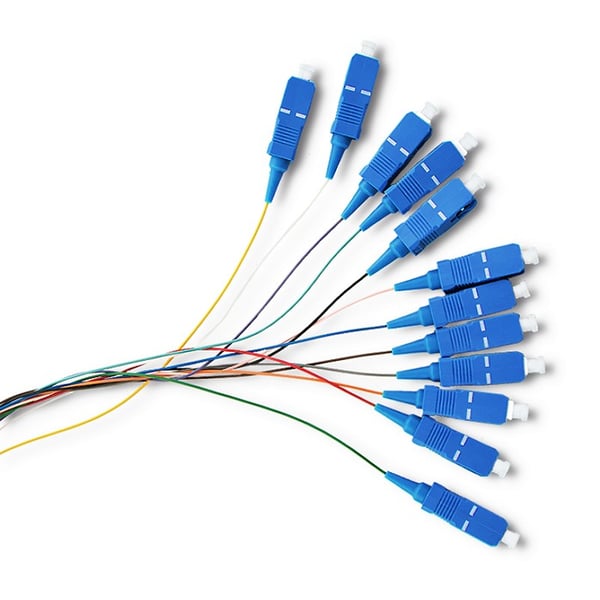 Qoltec 12x fiberoptisk pig-tail SC/UPC singlemod G657A2 2m