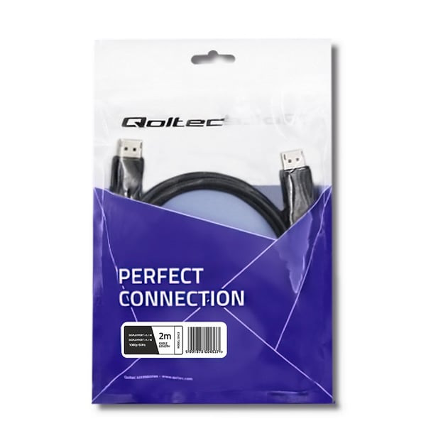 Qoltec DisplayPort v1.1 uros | DisplayPort v1.1 uros | 4K | 2m