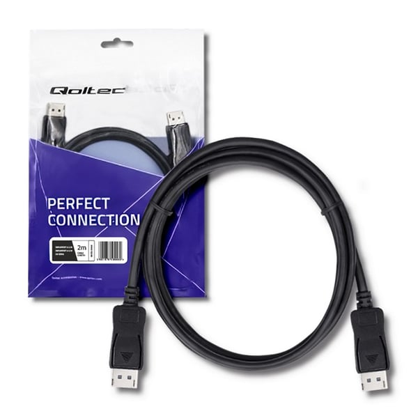 Qoltec DisplayPort v1.2 uros | DisplayPort v1.2 uros | 5K | 2m
