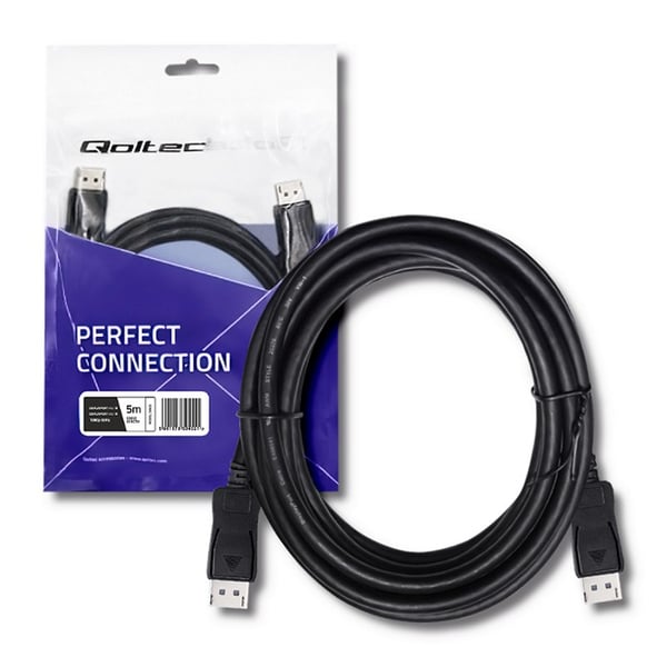 Qoltec DisplayPort v1.1 uros | DisplayPort v1.1 uros | 4K | 5m
