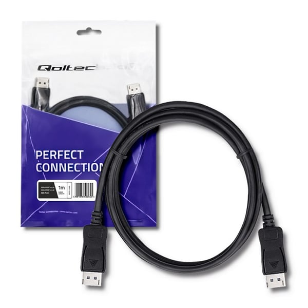 Qoltec DisplayPort v1.4 uros | DisplayPort v1.4 uros | 8K | 1m