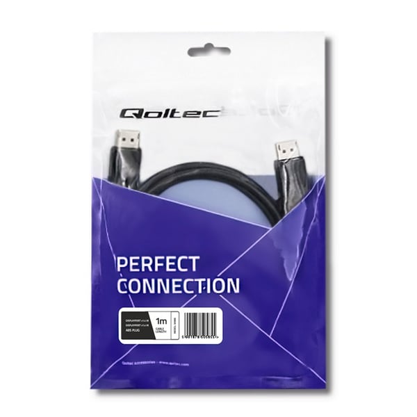 Qoltec DisplayPort v1.4 uros | DisplayPort v1.4 uros | 8K | 1m