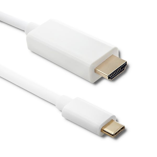 Qoltec USB 3.1 Tyyppi C Uros / HDMI A Uros Kaapeli | 4K | Vaihtoehtoinen Tila | 2m