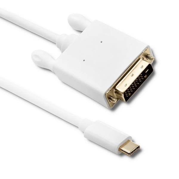 Qoltec USB 3.1 Typ C hane/DVI hane-kabel 4K alternativt läge 2 m