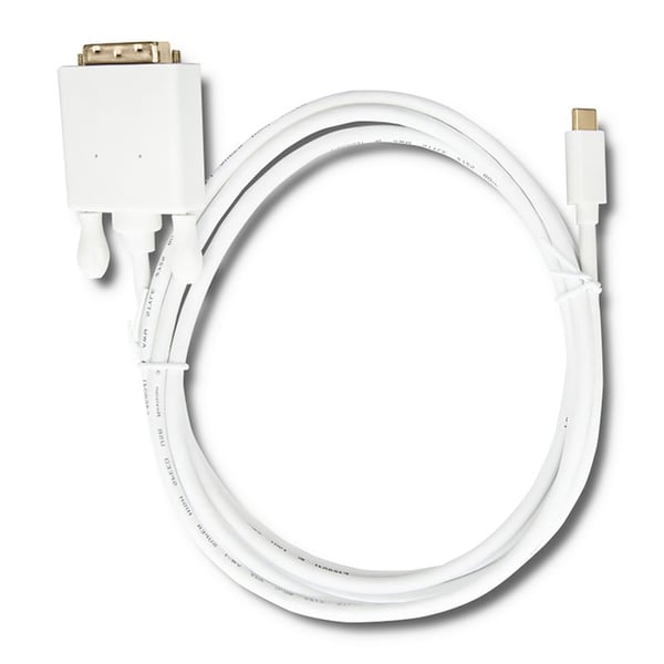 Qoltec USB 3.1 Typ C hane/DVI hane-kabel 4K alternativt läge 2 m
