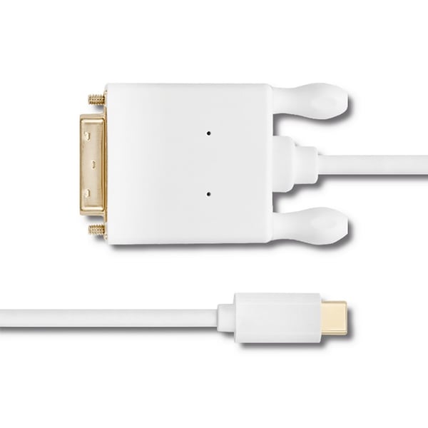 Qoltec USB 3.1 typ C hane/DVI hane-kabel 4K alternativläge 1 m