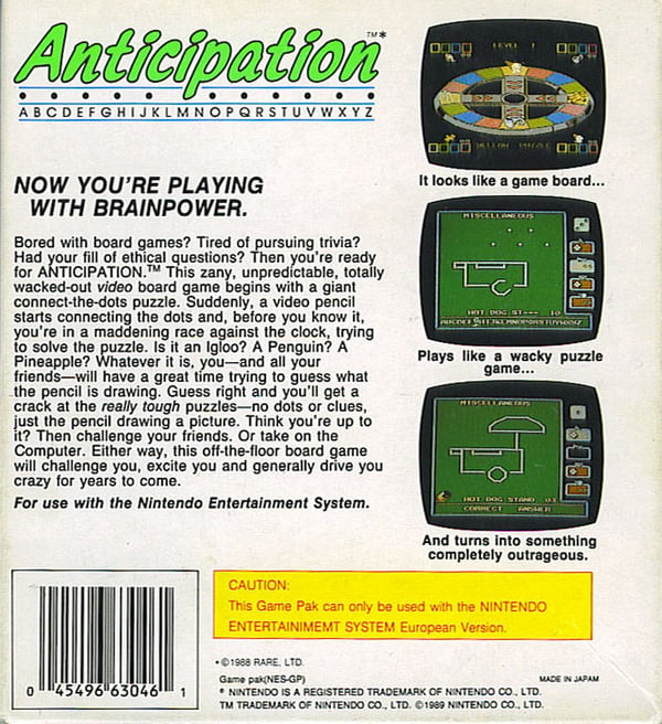 Anticipation - Nintendo 8-bit/NES - PAL B/SCN (BRUKT VARE)