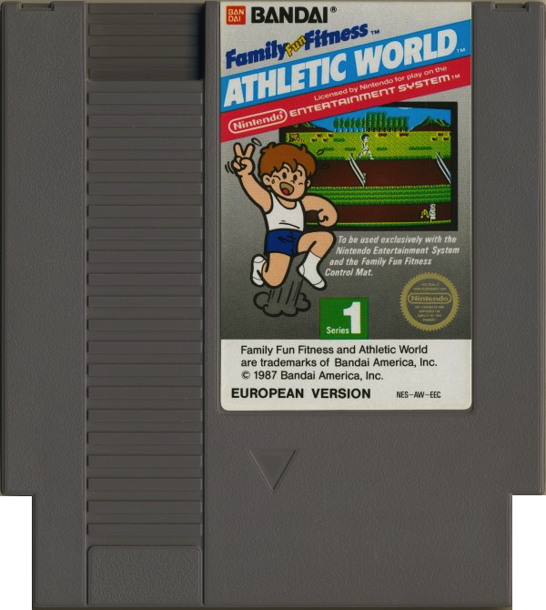 Family Fun Fitness Athletic World - Nintendo 8-bit/NES - PAL B/SCN (BRUKT VARE)