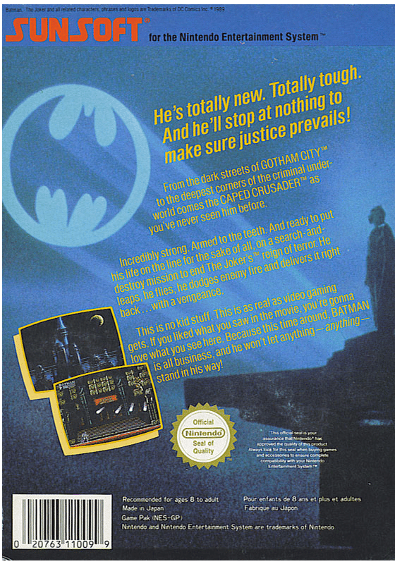 Batman - Nintendo 8-bit/NES - PAL B/SCN (BRUGT VARE)