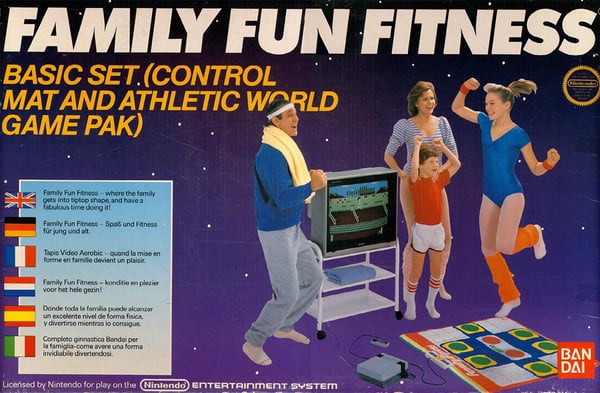 Family Fun Fitness Control Mat / Hoppmatta - NES (BRUKT VARE)