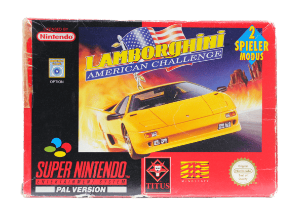 Lamborghini American Challenge (Super Scope option) - Supernintendo/SNES - PAL/SCN/EUR (BRUKT VARE)