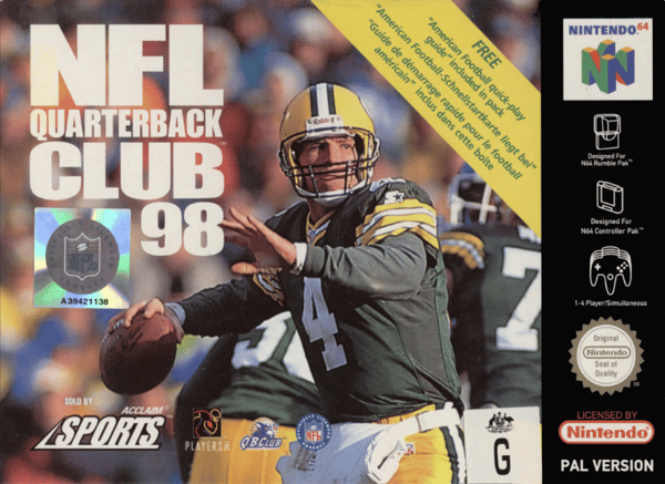 NFL Quarterback Club ´98 - Nintendo 64/N64 - PAL/EUR (BRUKT VARE)