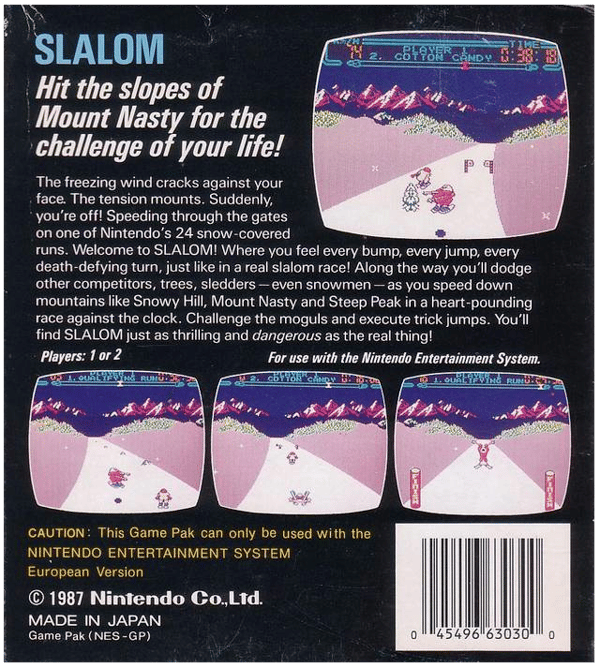 Slalom - Nintendo 8-bit/NES - PAL B/SCN (BRUKT VARE)