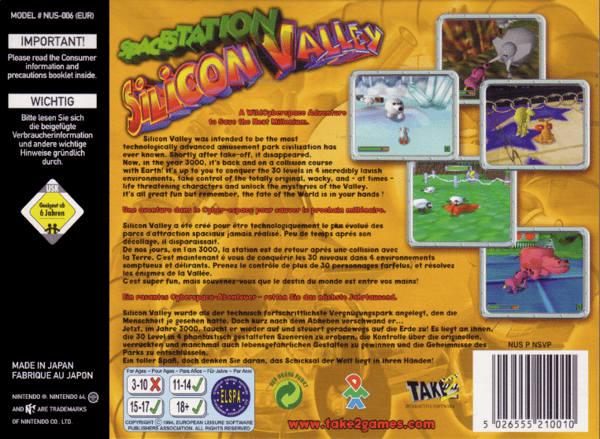 Space Station Silicon Valley - Nintendo 64/N64 - PAL/EUR (BRUKT VARE)