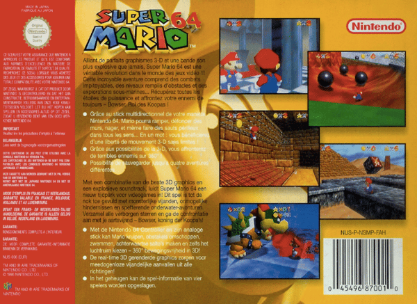 Super Mario 64 - Nintendo 64 / N64 - PAL/EUR (BRUKT VARE)