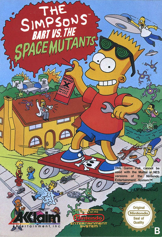 The Simpsons Bart vs. the Space Mutants - Nintendo 8-bit/NES - PAL B/SCN (BRUGT VARE)