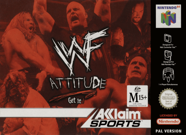 WWF Attitude - Nintendo 64/N64 - PAL/EUR (BRUKT VARE)