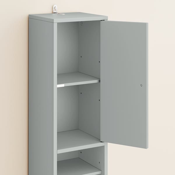 SoBuy Smalt højskab - Vandafvisende| Grå Højskab 20x20x180cm BZR34-II-HG
