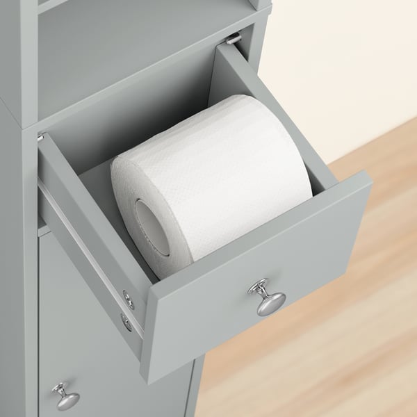 SoBuy Smalt højskab - Vandafvisende| Grå Højskab 20x20x180cm BZR34-II-HG