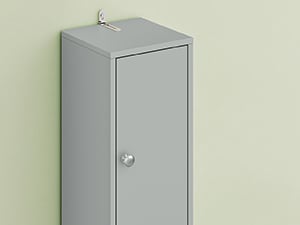 SoBuy Smalt højskab - Vandafvisende| Grå Højskab 20x20x180cm BZR34-II-HG