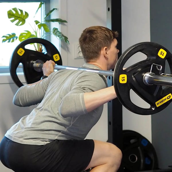 Olympisk vektskive, gummi, 15 kg