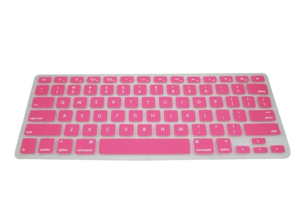 Näppäimistön silikonikuori, MacBook Pro 13.3 (vaaleanpunainen)