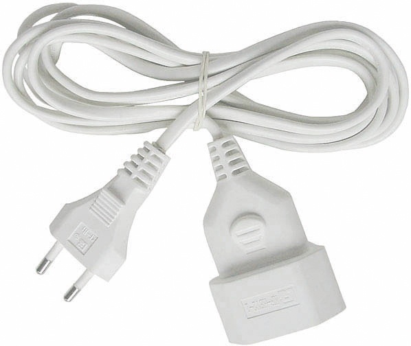 Brennenstuhl ojordad apparatkabel, CEE 7/16 - IEC 60906-1, 5m, vit