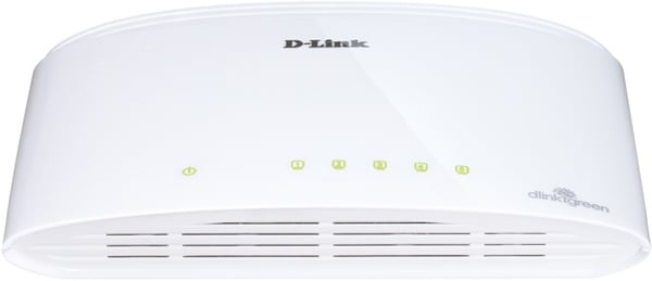 D-Link switch, 5x10/100/1000Mbps, RJ45, bordsm. (DGS-1005D)