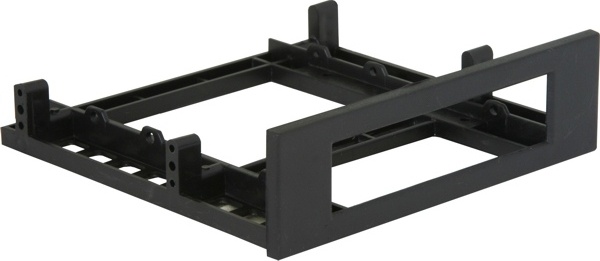 DeLOCK monteringsramme for 3,5" diskett i 5,25"-rom, svart (18136) DeLOCK monteringsramme for 3,5" diskett i 5,25"-rom, svart (18136)