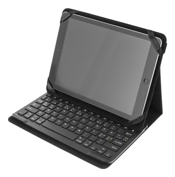 DELTACO suojus ja Bluetooth näppäimistö 10" tableteille, musta