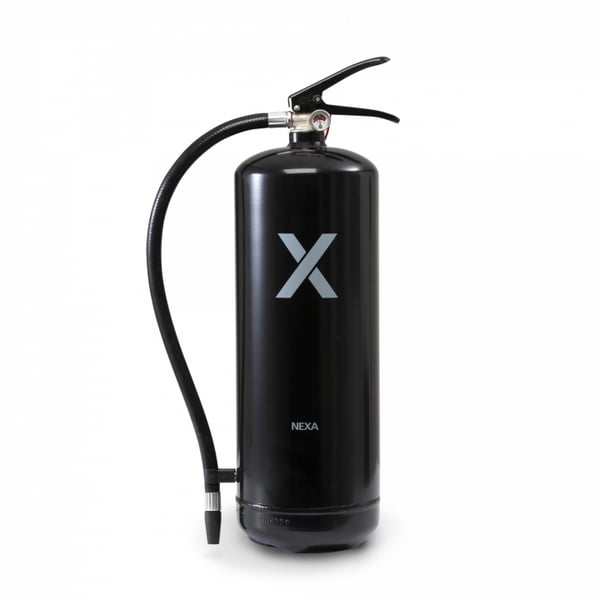 Nexa brandsläckare, 6 Kg ABC-pulver med väggfäste (Svart)