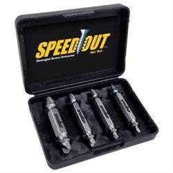 Speed Out Skrueuttrekkssettet for ødelagte skruer