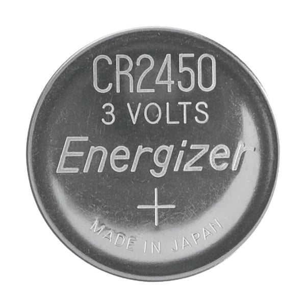 Energizer Lithium knappecellebatteri CR2450 | 3 V DC | 620 mAh | 2-Blister | Sølv
