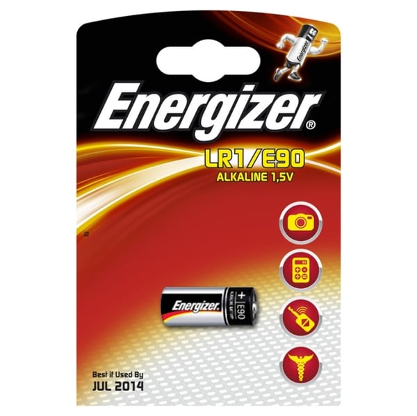 Energizer Batteri LR1/E90 Alkaline 1-pak Energizer Batteri LR1/E90 Alkaline 1-pak