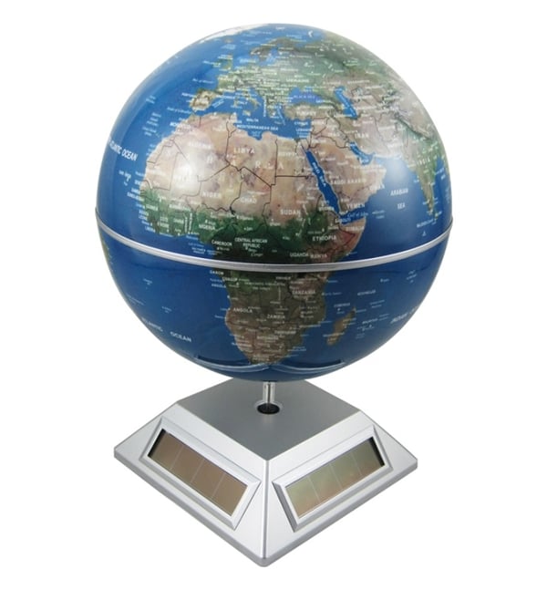 Solcelledrevet globus