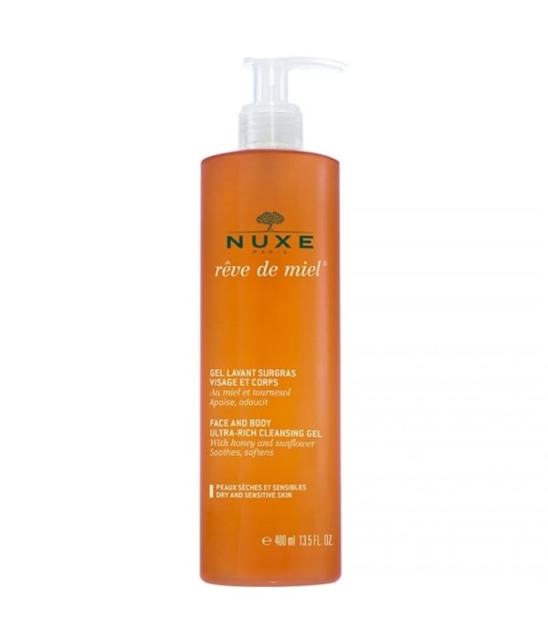 Nuxe Reve de Miel Face &amp; Body Ultra-Rich Cleansing Gel 400 ml