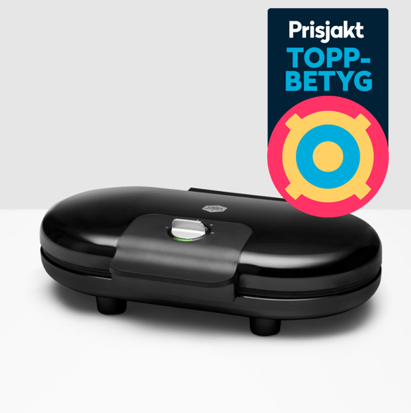 OBH Nordica vaffeljern 6969 Select Double, svart