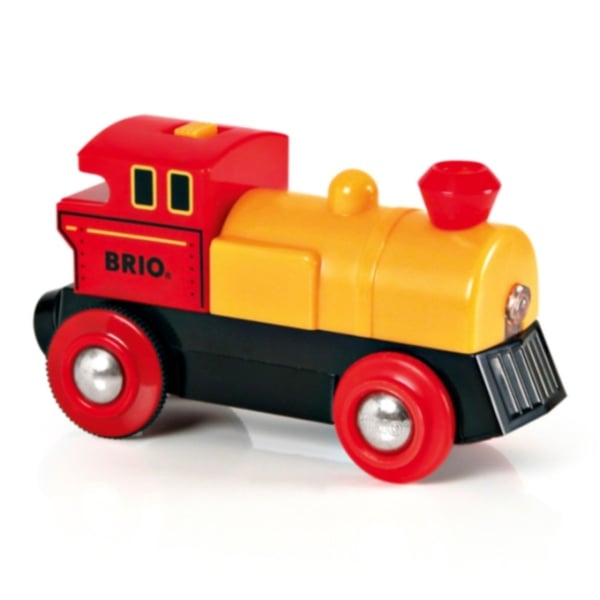 Brio 33594 B/O Lokomotiv Gul/Rød/Svart