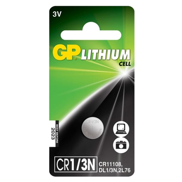 GP CR1/3N 3V litium, 1-pk