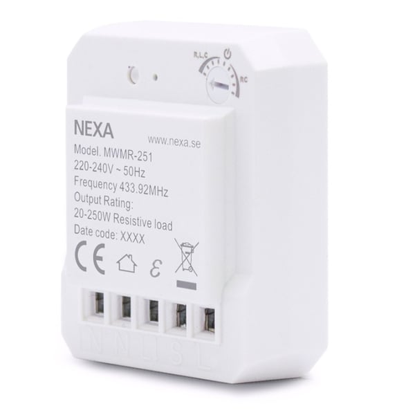 Nexa MWMR-251: Kan dimmes med støtte for Smart Mode Nexa MWMR-251: Kan dimmes med støtte for Smart Mode