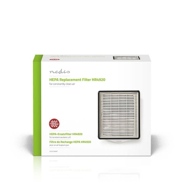 Nedis Utskifting Active HEPA-filter | Erstatning for: Philips | Hvit